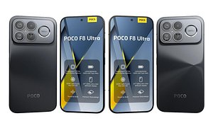 Xiaomi Poco F8 Ultra Black 3D model