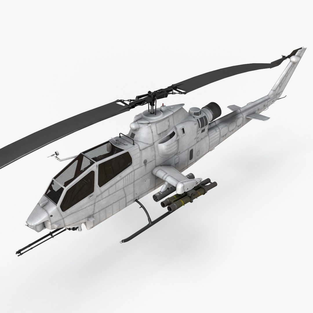 Bell AH-1S Cobra Blank Basic Animation 3D - TurboSquid 2100328