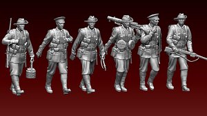 3D soldiers Australia  ww1