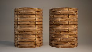 3D model Wood Hantpaint Texture