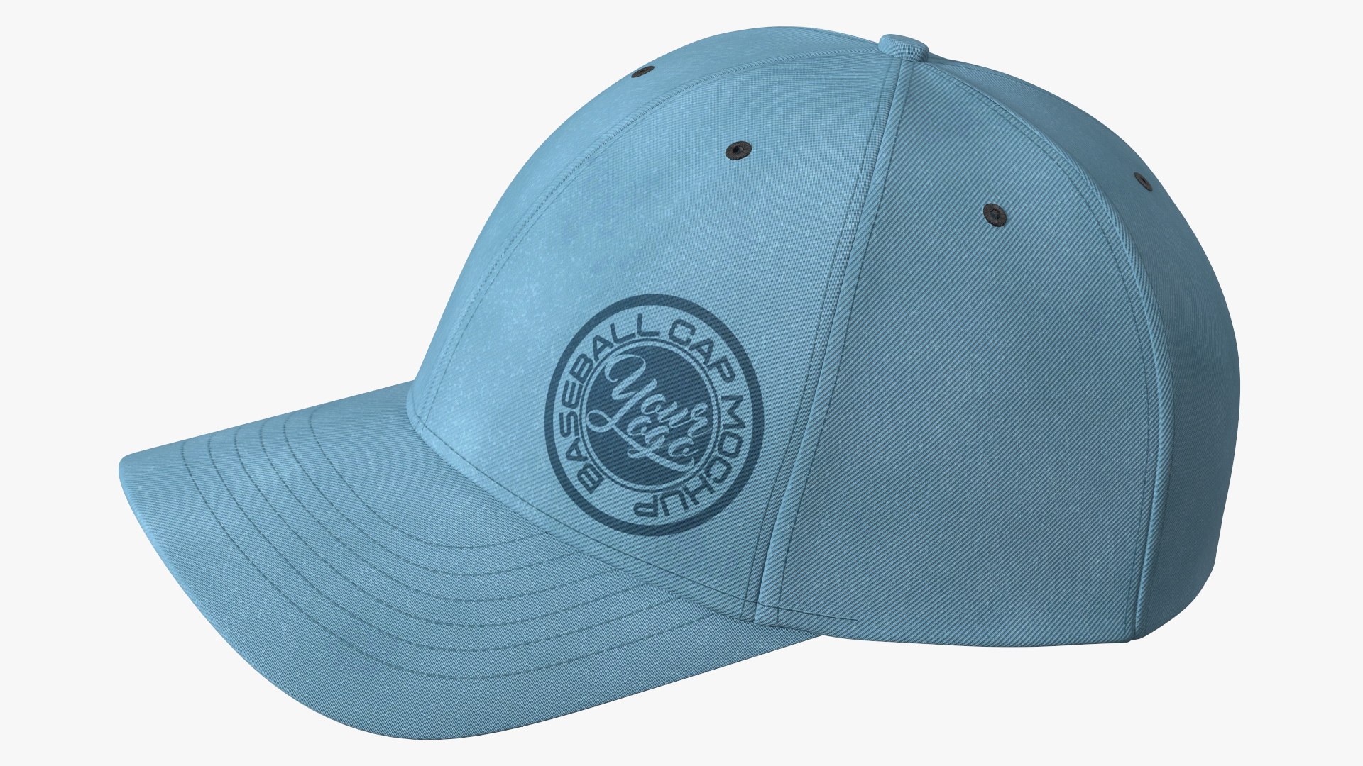 Cap Your Brand Blue 3D model preview