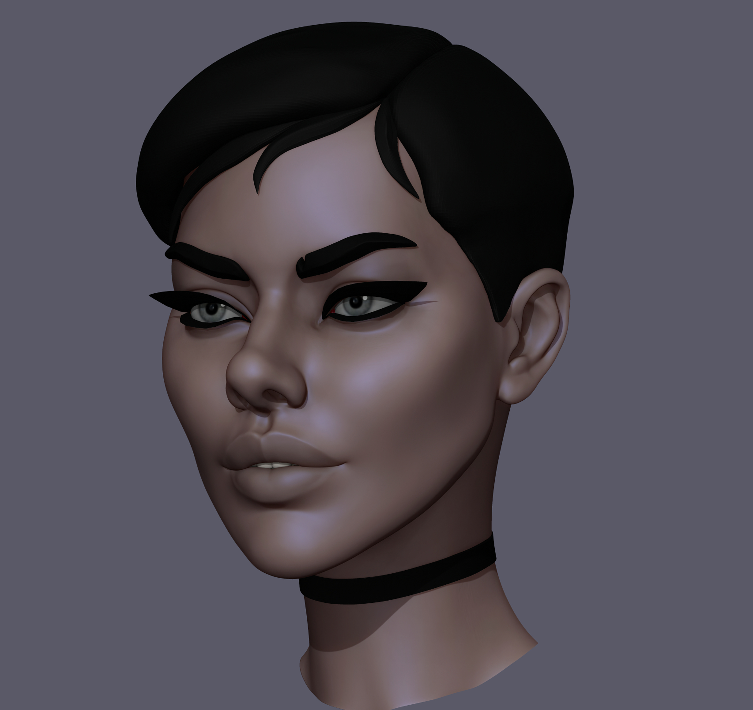 3D GIRL FACE 2 model - TurboSquid 1819498