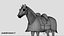 Caballo guerrero blindado 3D