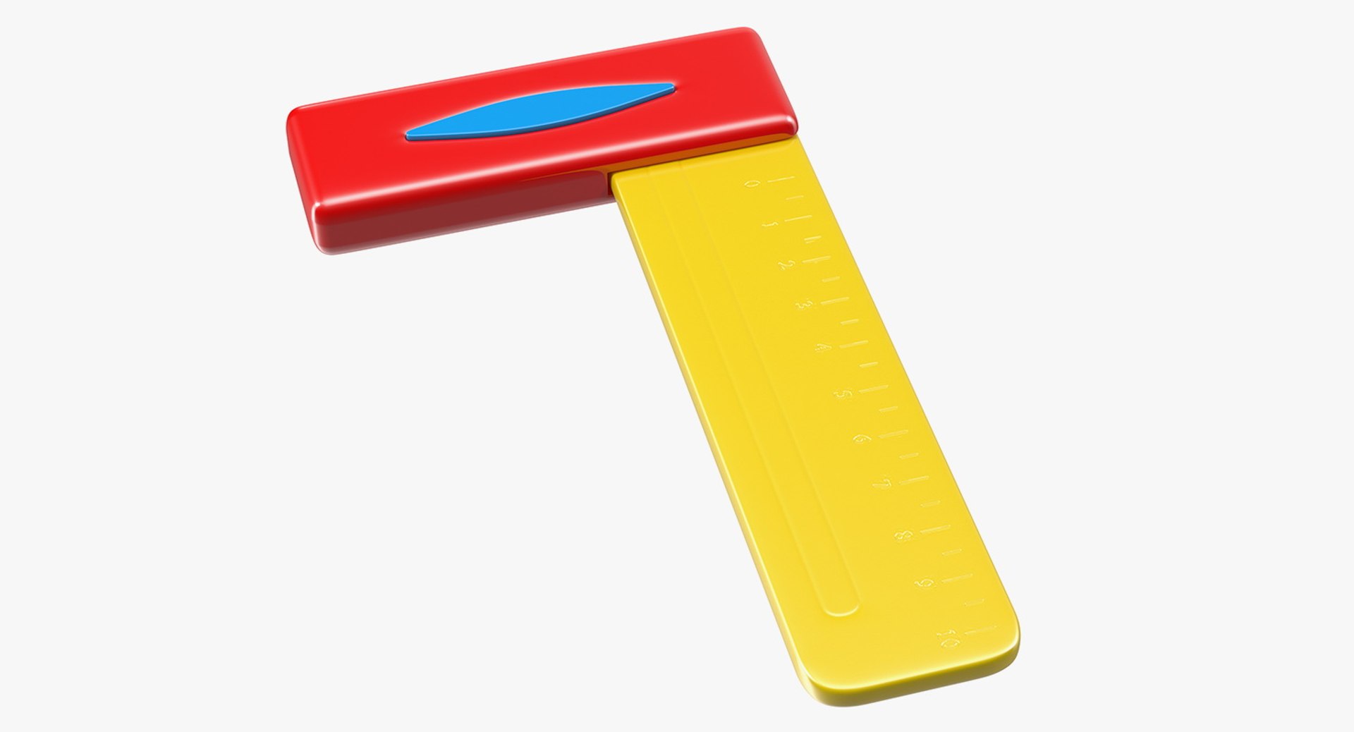 Toy Ruler 3D Model 3D model preview