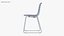 Sedia Hal Tube Sledge nera - Sedia moderna per interni PBR