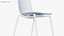 Sedia Hal Tube Sledge nera - Sedia moderna per interni PBR