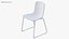 Sedia Hal Tube Sledge nera - Sedia moderna per interni PBR