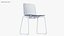 Sedia Hal Tube Sledge nera - Sedia moderna per interni PBR