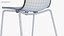 Sedia Hal Tube Sledge nera - Sedia moderna per interni PBR