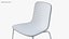 Sedia Hal Tube Sledge nera - Sedia moderna per interni PBR
