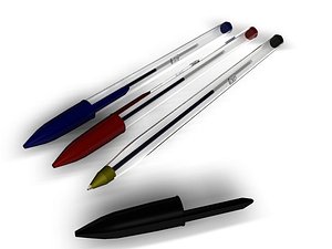 pens biros 3d model