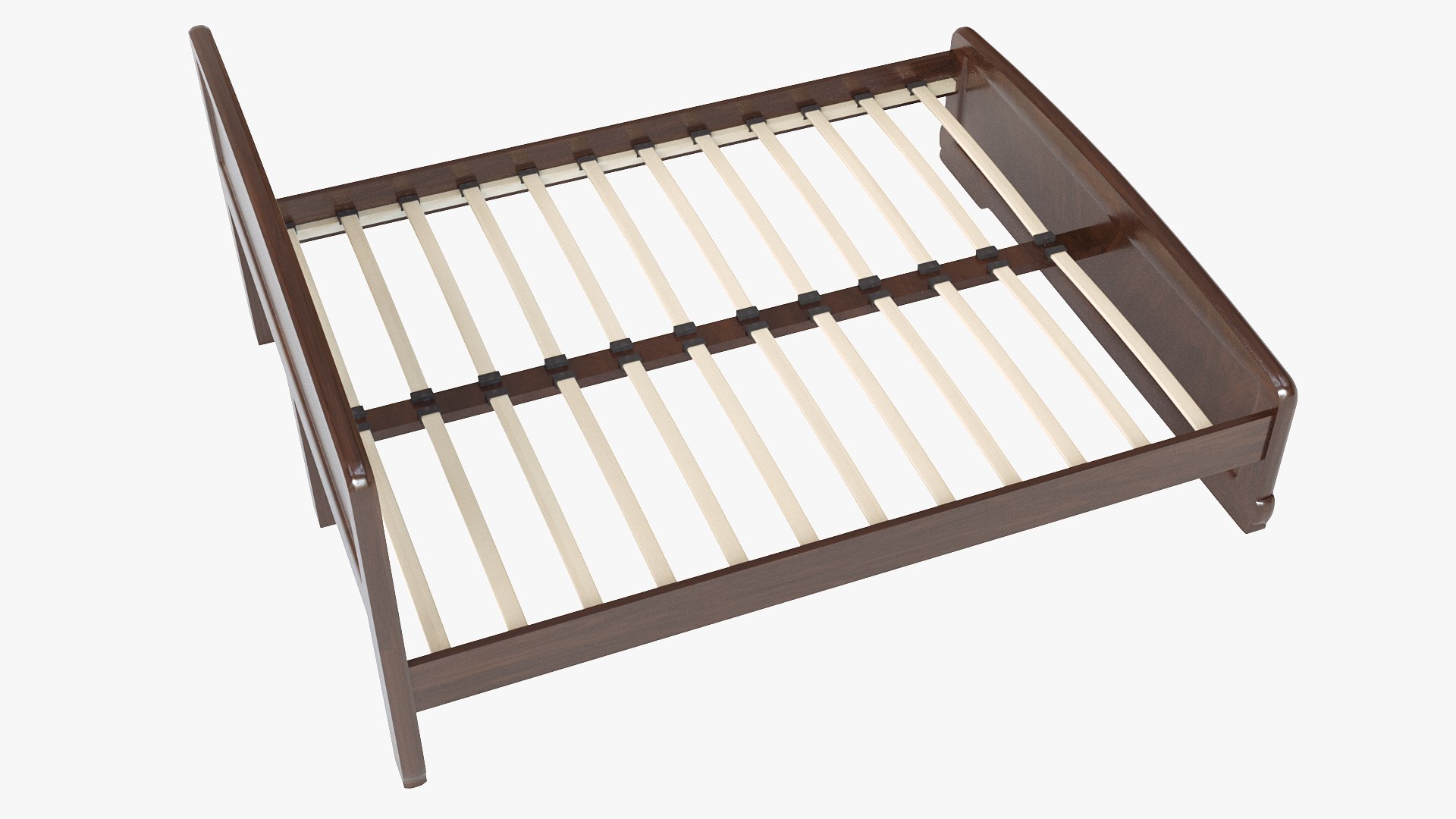 Bed With Slats 3D Model - TurboSquid 2064091