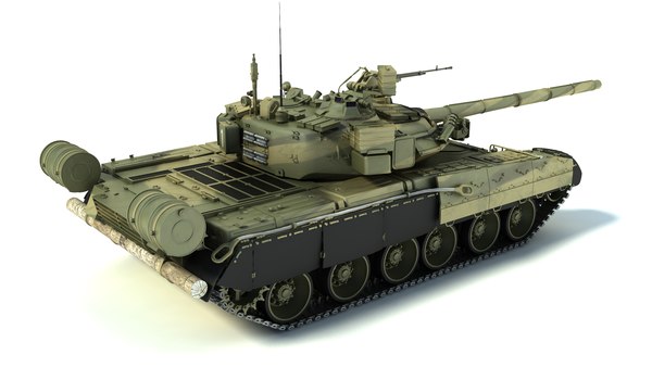 3d Model Of T-80ud Main Battle Tank