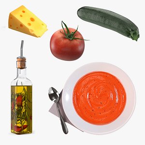 Tomato Soup with Ingredients Collection