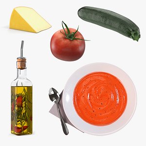Tomato Soup with Ingredients Collection