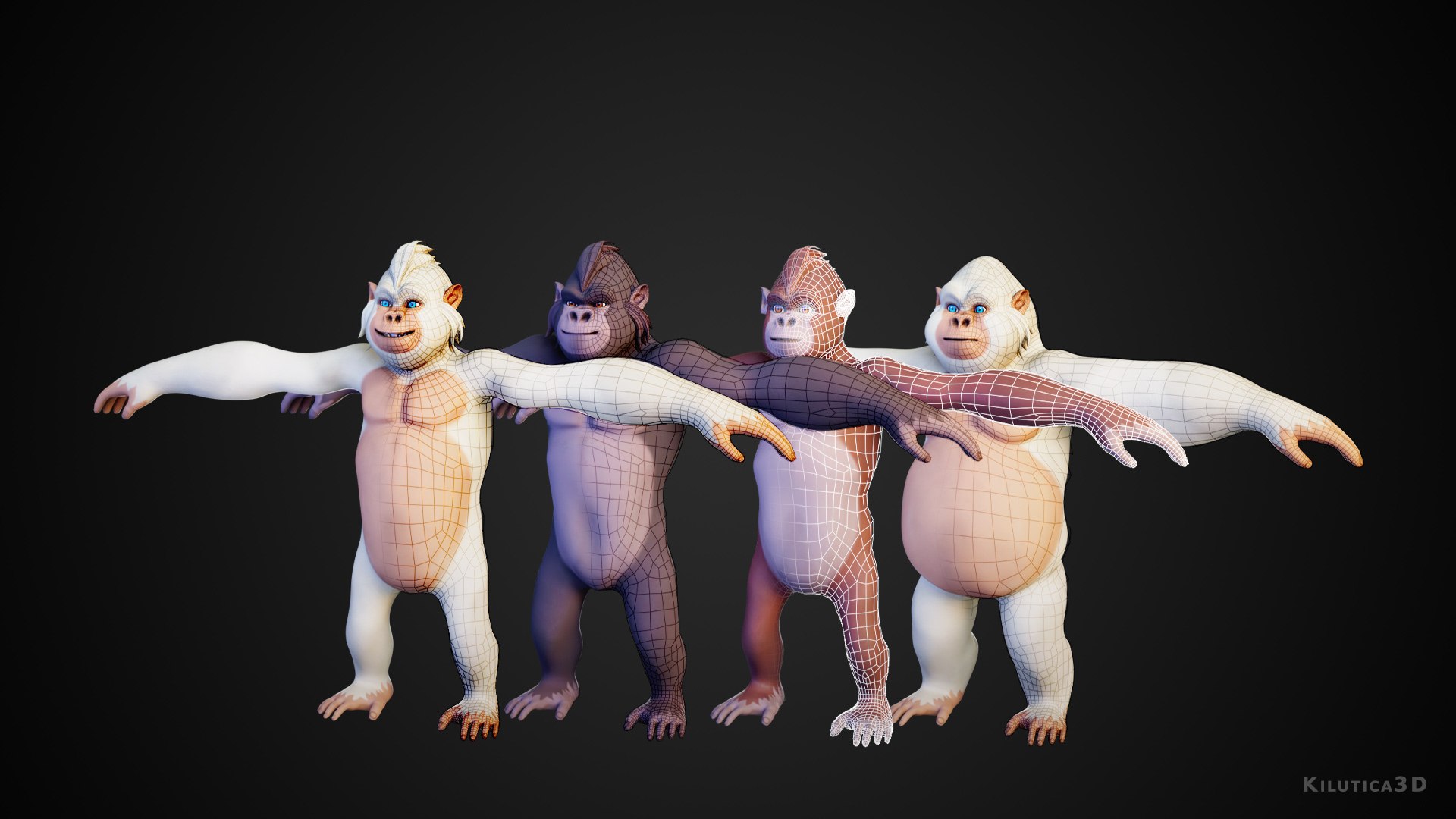 3D Primate Base Mesh - TurboSquid 2517814