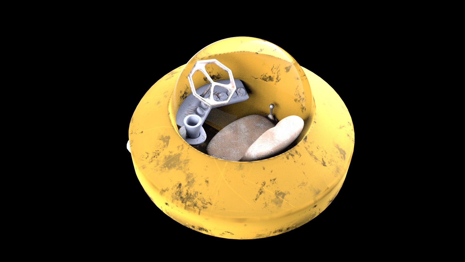 Little UFO model model - TurboSquid 2043672