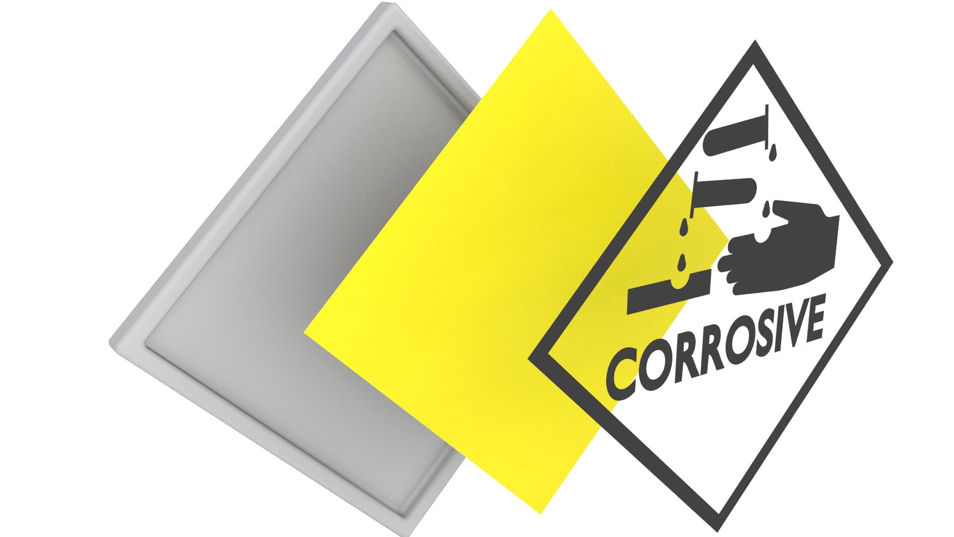 Warning Sticker Model - TurboSquid 1600788