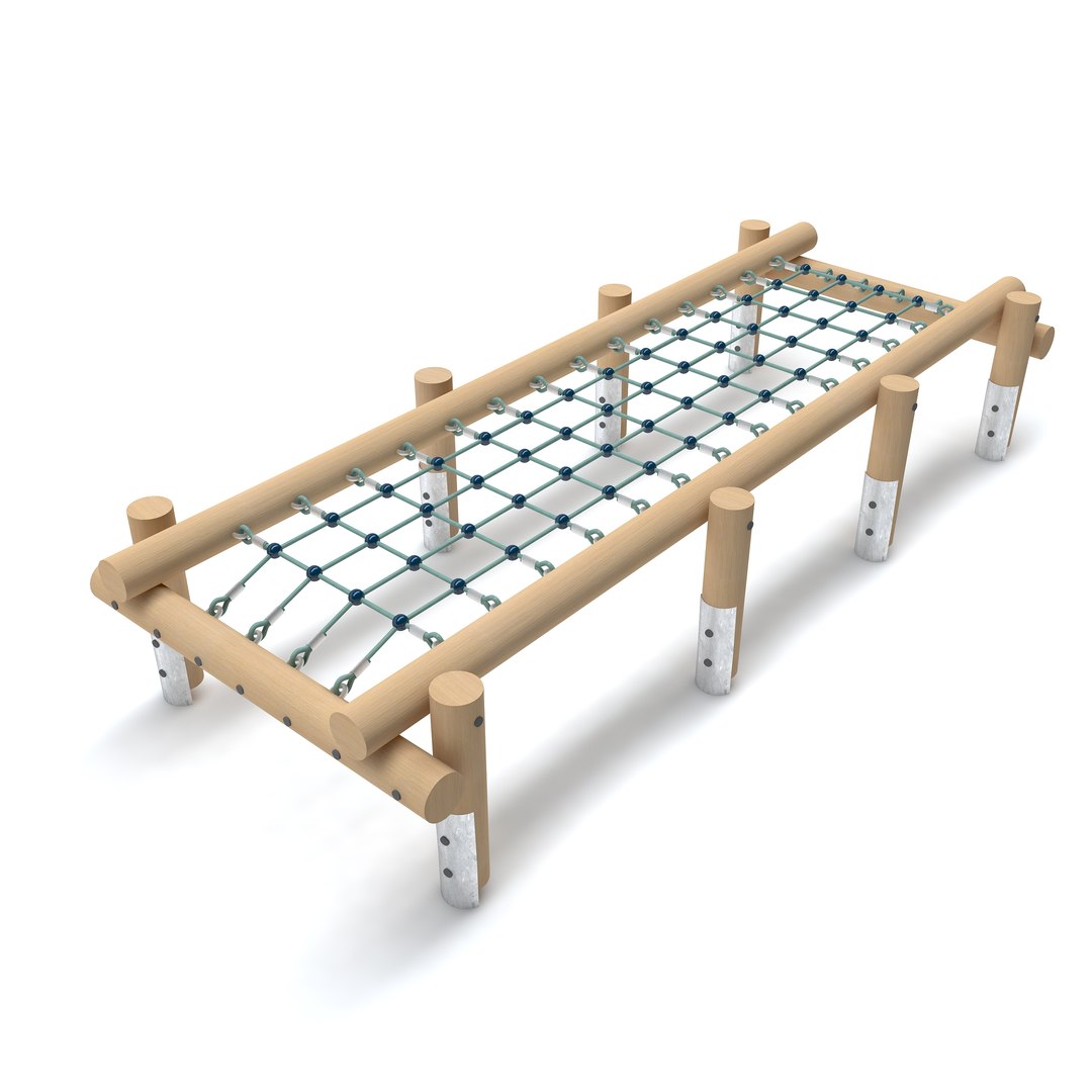 3D модель Деревянная сетка для детской площадки - TurboSquid 1316130