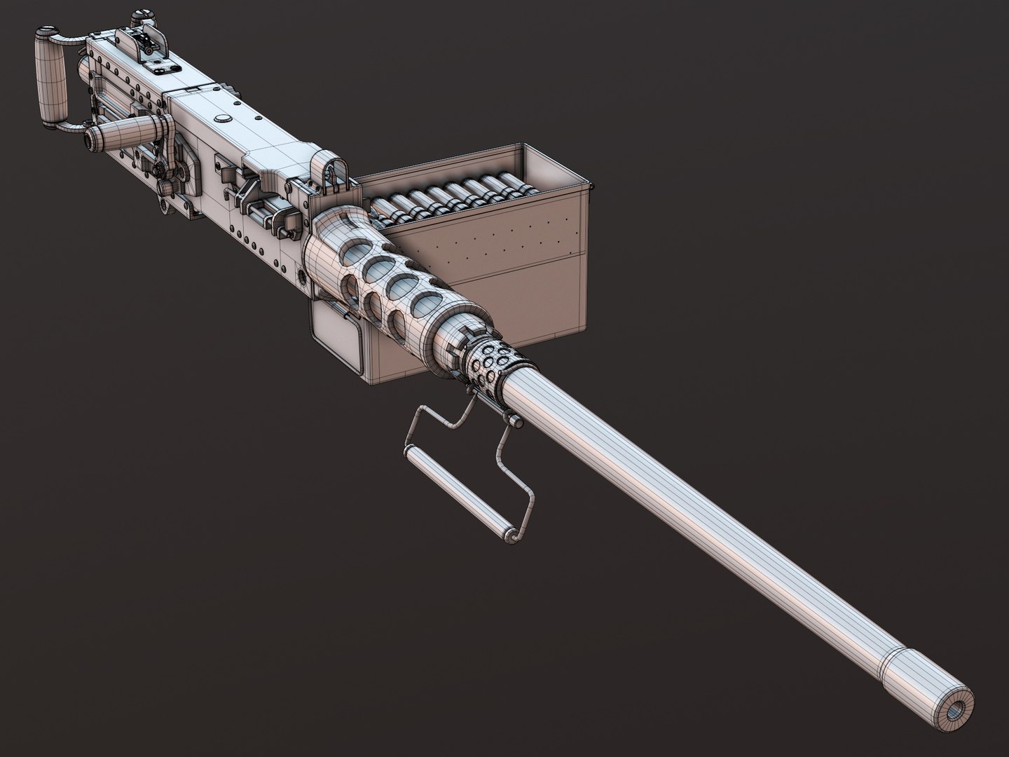 Browning M2 3D Model - TurboSquid 1938014