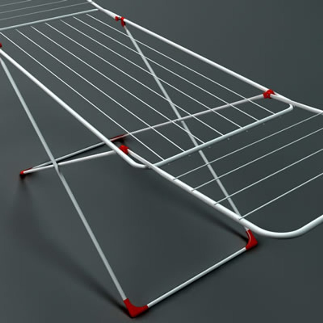3d clothes dryer rack drying model