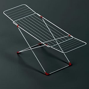 3d clothes dryer rack drying model