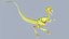 Personaggio dei cartoni animati Compy Animated - Dinosauro Compsognathus PBR