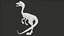 Personaggio dei cartoni animati Compy Animated - Dinosauro Compsognathus PBR