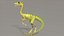 Personaggio dei cartoni animati Compy Animated - Dinosauro Compsognathus PBR