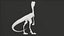 Personaggio dei cartoni animati Compy Animated - Dinosauro Compsognathus PBR