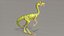 Personaggio dei cartoni animati Compy Animated - Dinosauro Compsognathus PBR