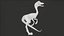 Personaggio dei cartoni animati Compy Animated - Dinosauro Compsognathus PBR