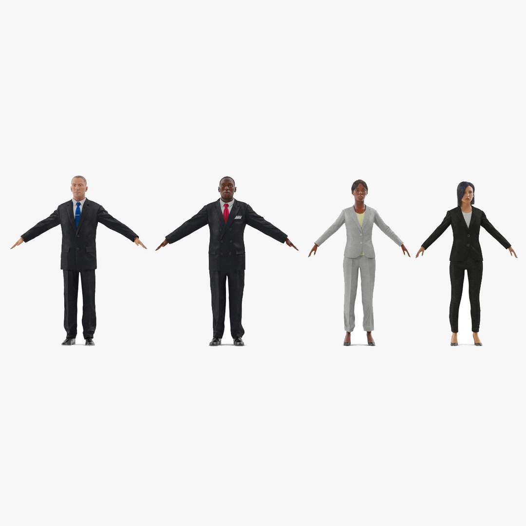 Business People Collection 2 3D model preview