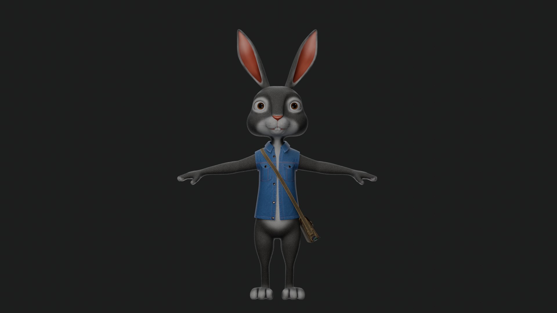 3D Cartoon Rabbit - TurboSquid 2164980