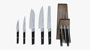 3 DESIGNER KITCHEN KNIFE SETS PACK