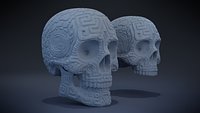 Aztec Skull version 1
