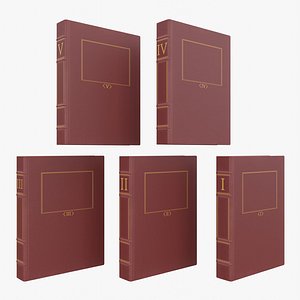 3D Classic Five-Volume Book Set &ndash; Hardcover Collection model