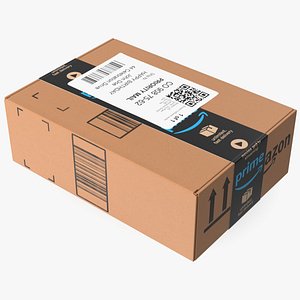 Amazon Parcels Box 26x18x10 3D
