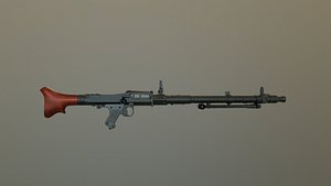 3D mg34 weapon model