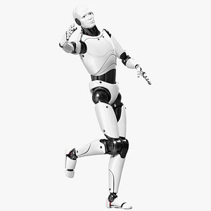 3D Male Cyborg Rigged for Cinema 4D model