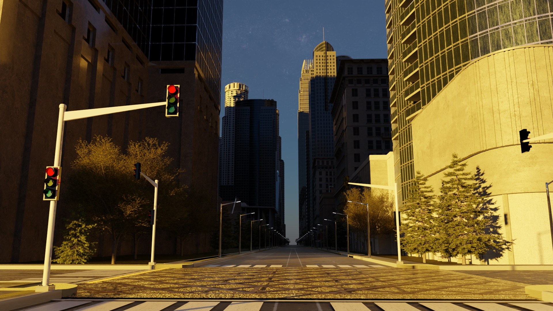 CITY STREET Model - TurboSquid 2315620