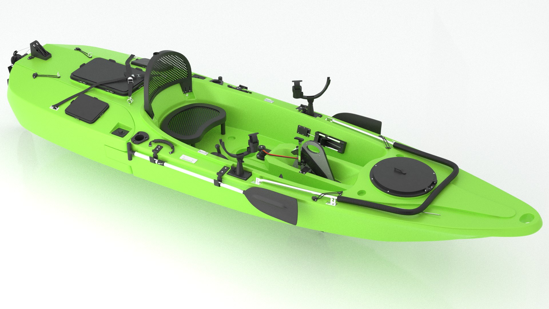 Kayak For Fishing With An Electric Motor Haswing Winix HB-54601 Green 3D  Model - TurboSquid 2026440