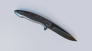 Folding Knife Rigged 05 3D model