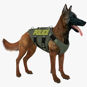 Police Shepherd Dog (Mahogany)