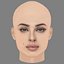 Nadine Nassib Njeim Head - No Hair - Low poly head for game