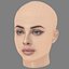 Nadine Nassib Njeim Head - No Hair - Low poly head for game