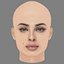 Nadine Nassib Njeim Head - No Hair - Low poly head for game