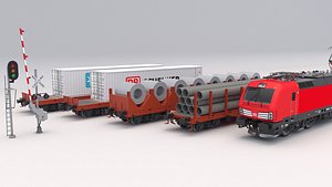 3D cargo train db car