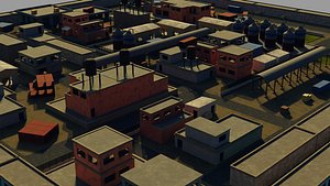Modular FPS Game Environment and Assets model