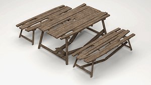 Broken Wooden Table